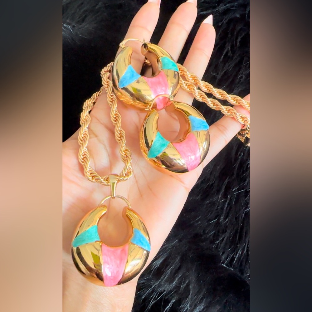 24k Gold plated Colorful Set